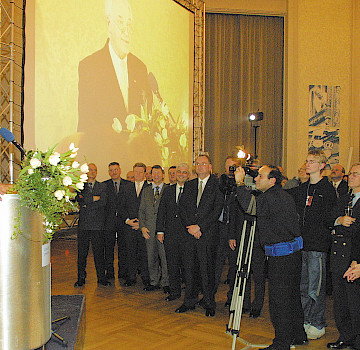 Gäste beim Neujahrsempfang der Wirtschaft im Kurfürstlichen Schloss zu Koblenz