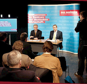 Pressekonferenz mit Präsident Werner Wittlich und Hauptgeschäftsführer Alexander Baden