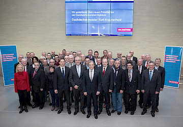 Kurt Krautscheid wird von der HwK-Vollversammlung zum neuen Präsidenten gewählt