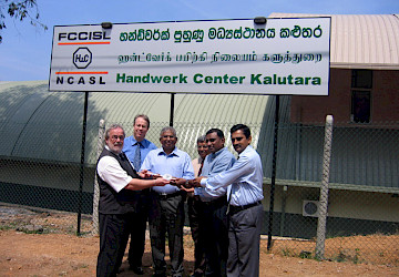 Das „Handwerk Center“ in Kalutara wird als Teil der HwK-Hilfsmaßnahmen feierlich eröffnet